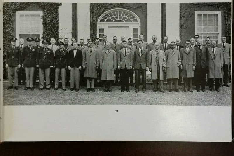 Faculty photo from 1954 Calyx