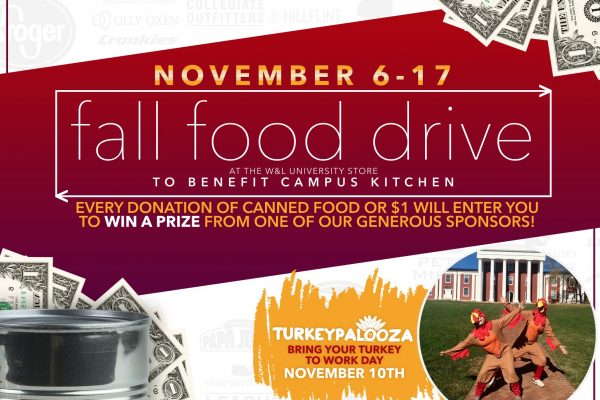 fall-food-drive-600x400 W&L University Store Fall Food Drive in Full-Swing