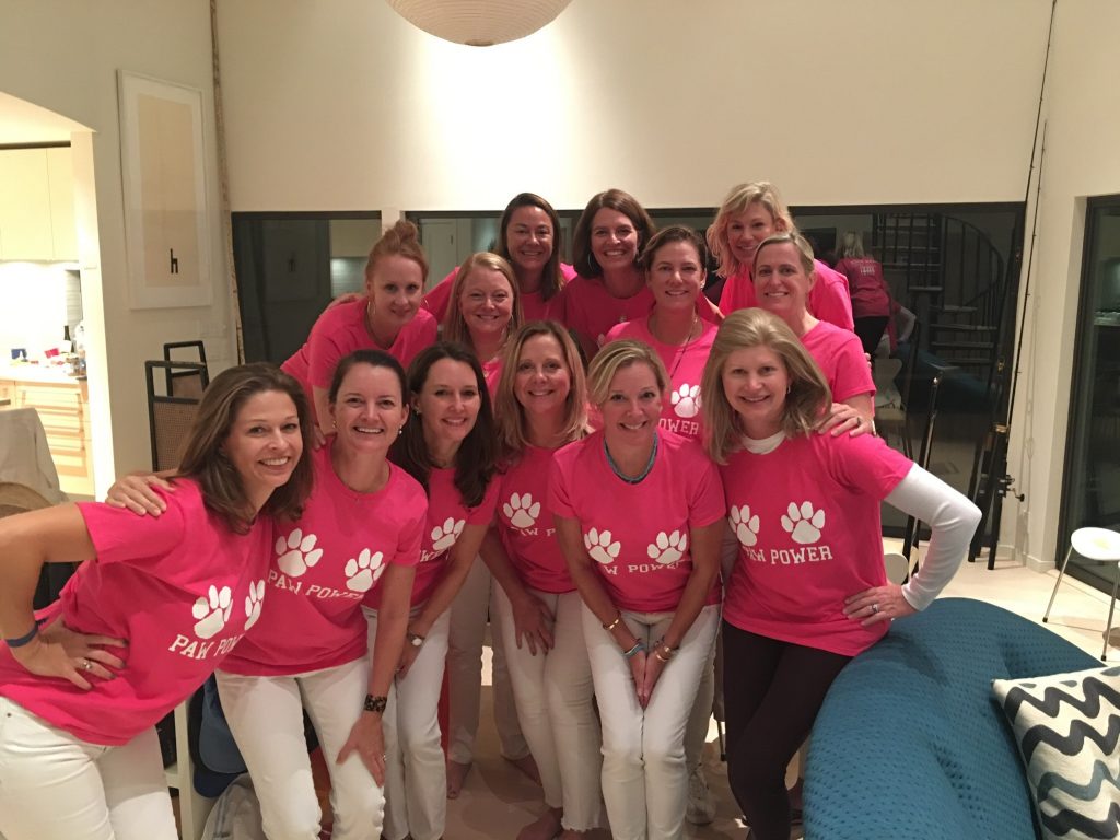 Front row (l-r): Ashley Short Grigsby, Liz Holleman Brown, Sarah Tune Doherty, Stephanie Tomasso, Carrie Baker Tydings and Kathy Boozer Boone Back row (l-r): Anne-Michelle Langlois Cooley, Frost Bush Osborne, Kait Barton Paden, Leslie Ratz Easterling, Nikki Hodurski Gilmore and Wendy Alexander Hines