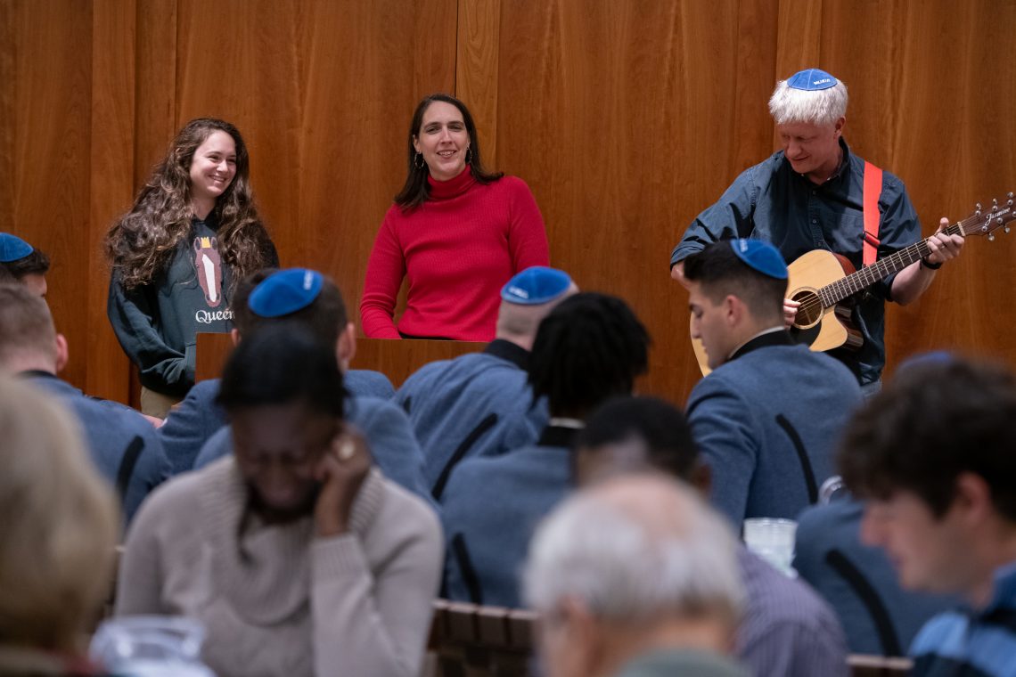 Maggie Shapiro Haskett at a 2019 Interfaith Shabbat.