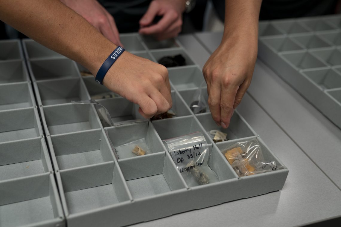 Archaeological artifacts from the W&amp;l campus