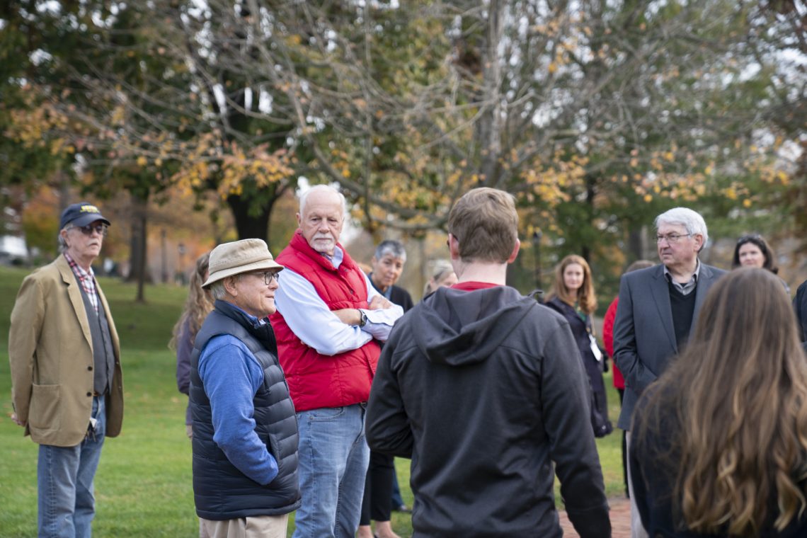 Veterans introduce themselves and offer details about their service.