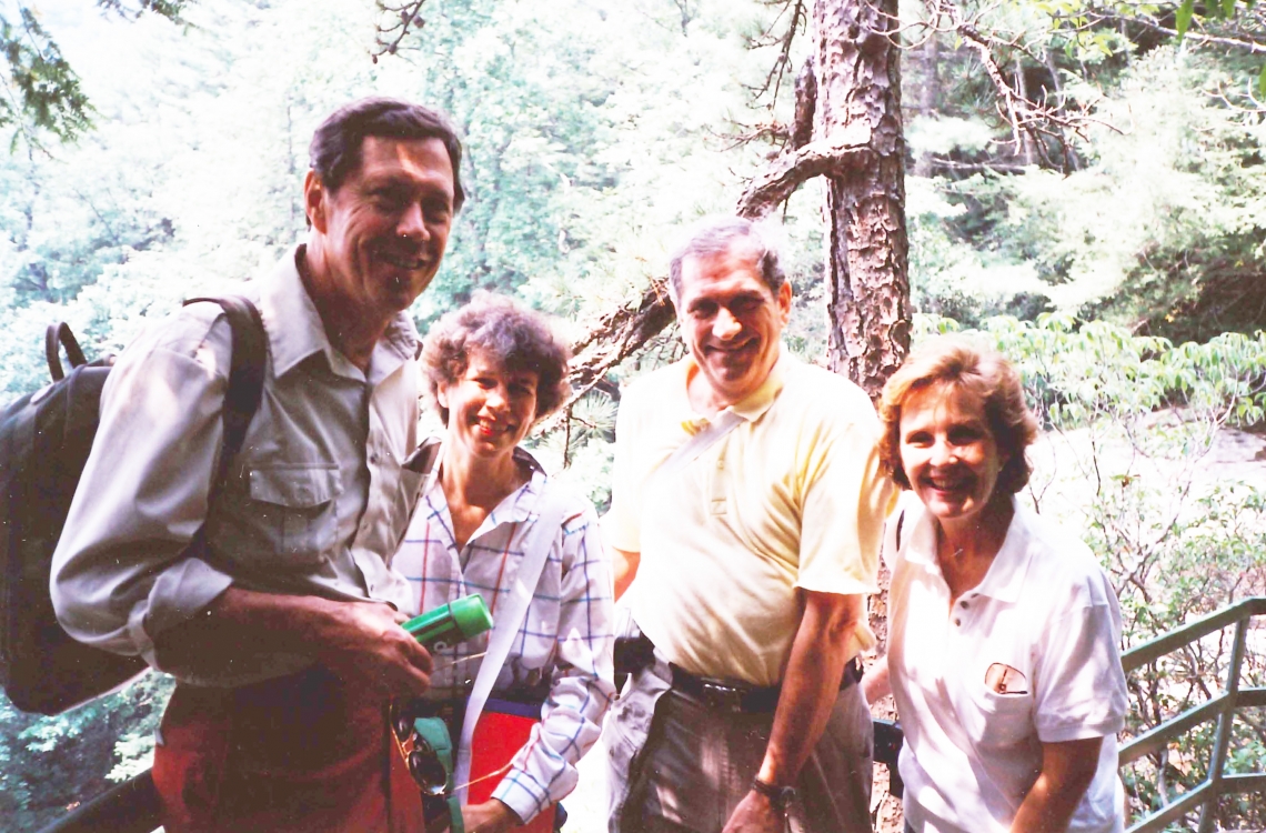 Jimmy and Joan Gallivan and Sam and Jane Hollis in Highlands, NC.