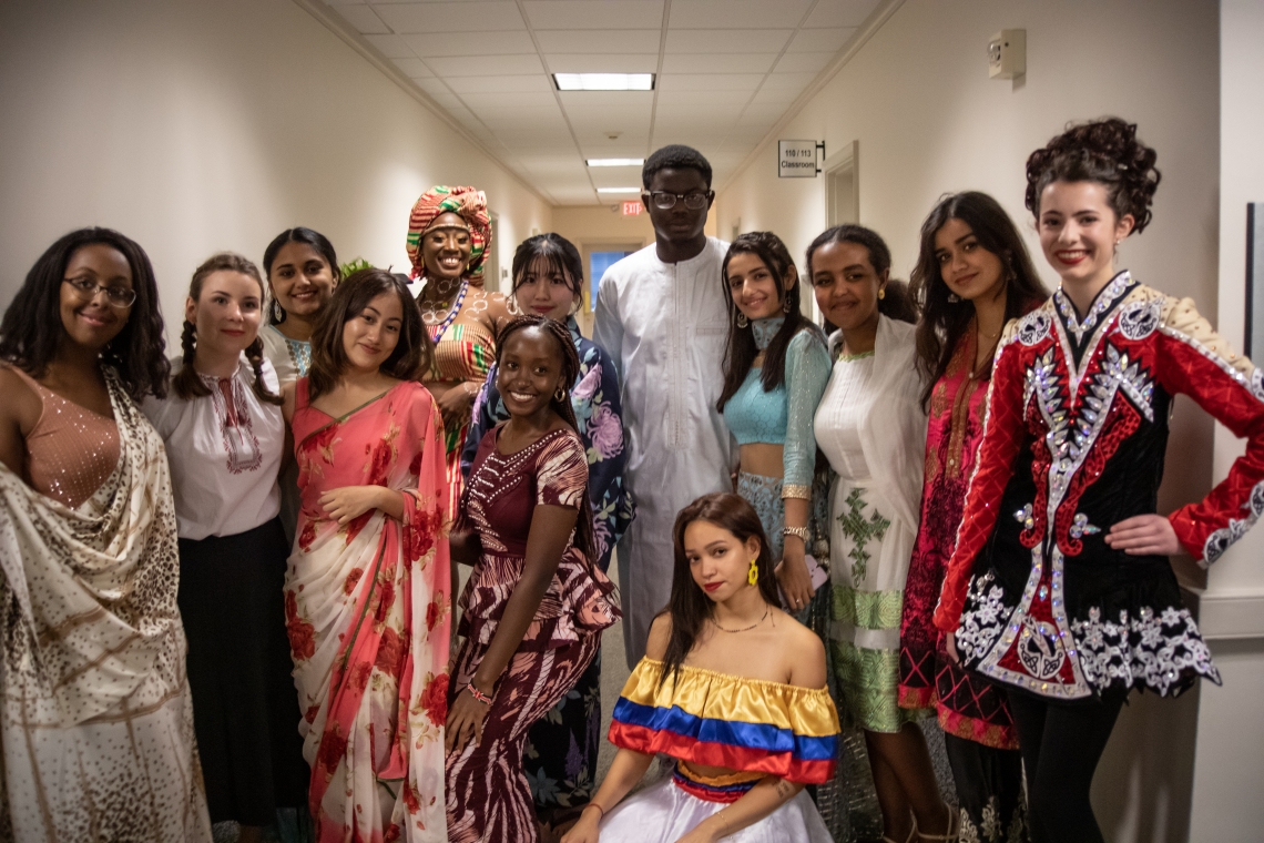 SAIL organized a multicultural dance and fashion show during Parents and Family Weekend. Photo by Elena Lee ’25
