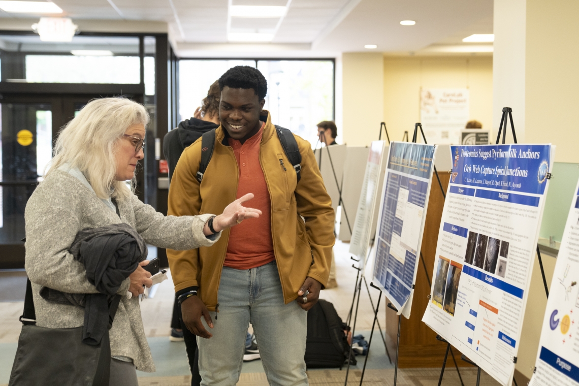 Summer Research Scholars Poster Session during Parents and Family Weekend
