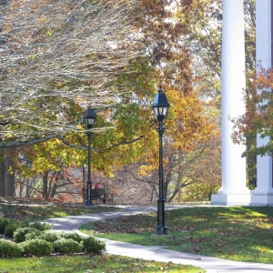 Beautiful fall day on campus
