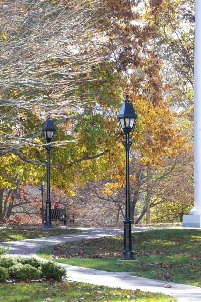Beautiful fall day on campus