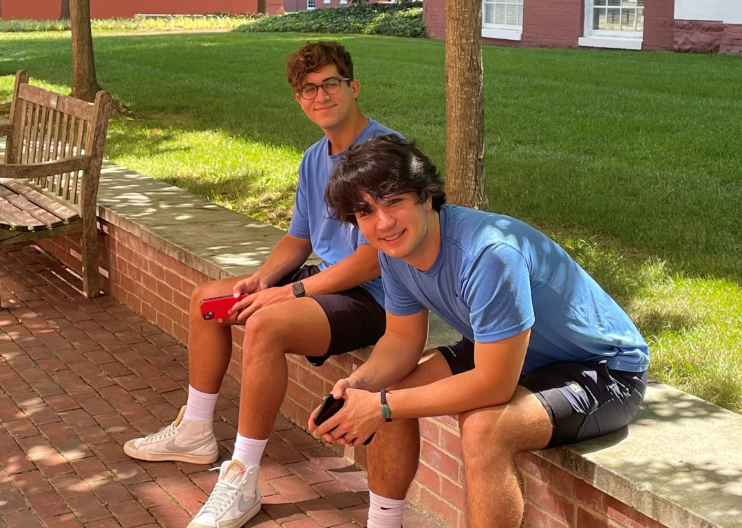 First years Max Patterson &#039;26 and Spratt Allison &#039;26