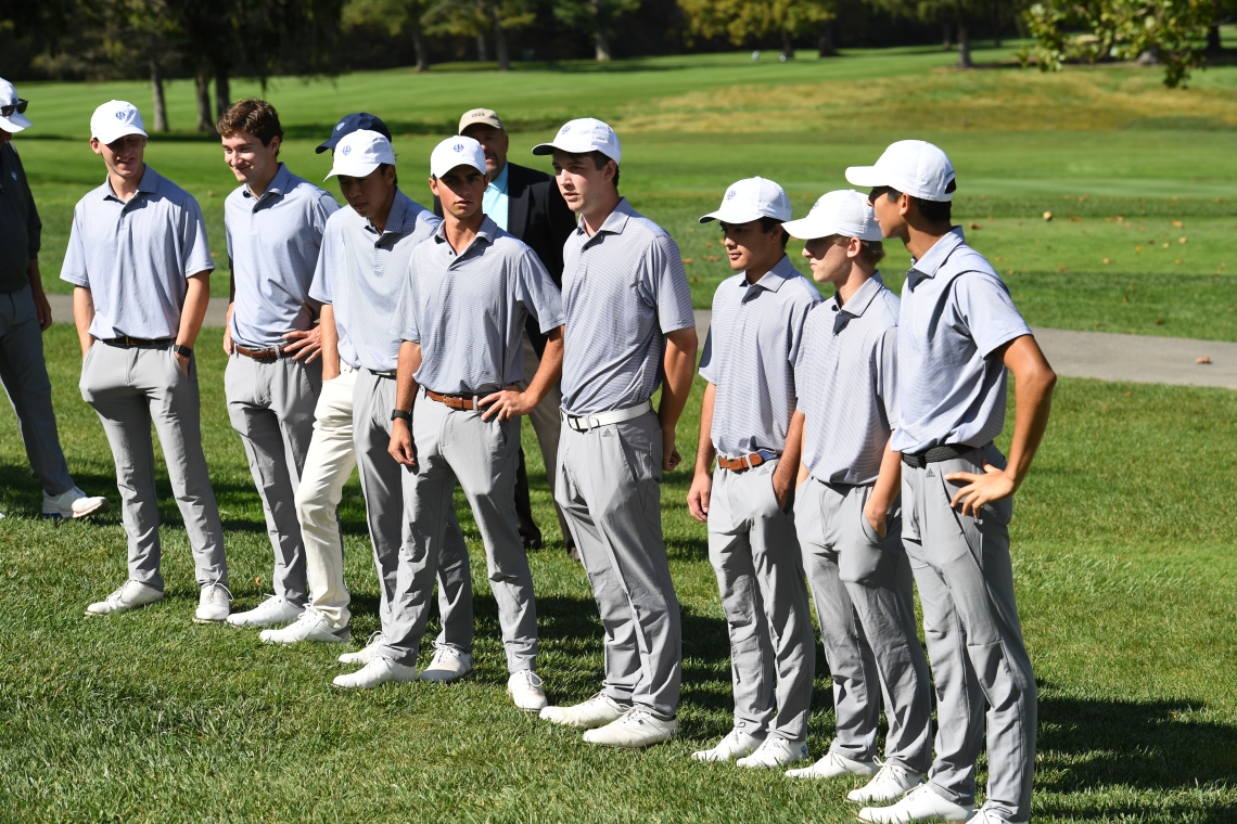 The W&amp;L golf teams attended a celebration of Vardaman&#039;s life at The Cascades in October 2021.
