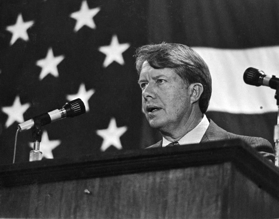 President Jimmy Carter at W&L Mock Convention