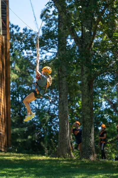 Leading Edge Wellness Adventure 2023 ziplines at the Peaks in Thaxton, Virginia