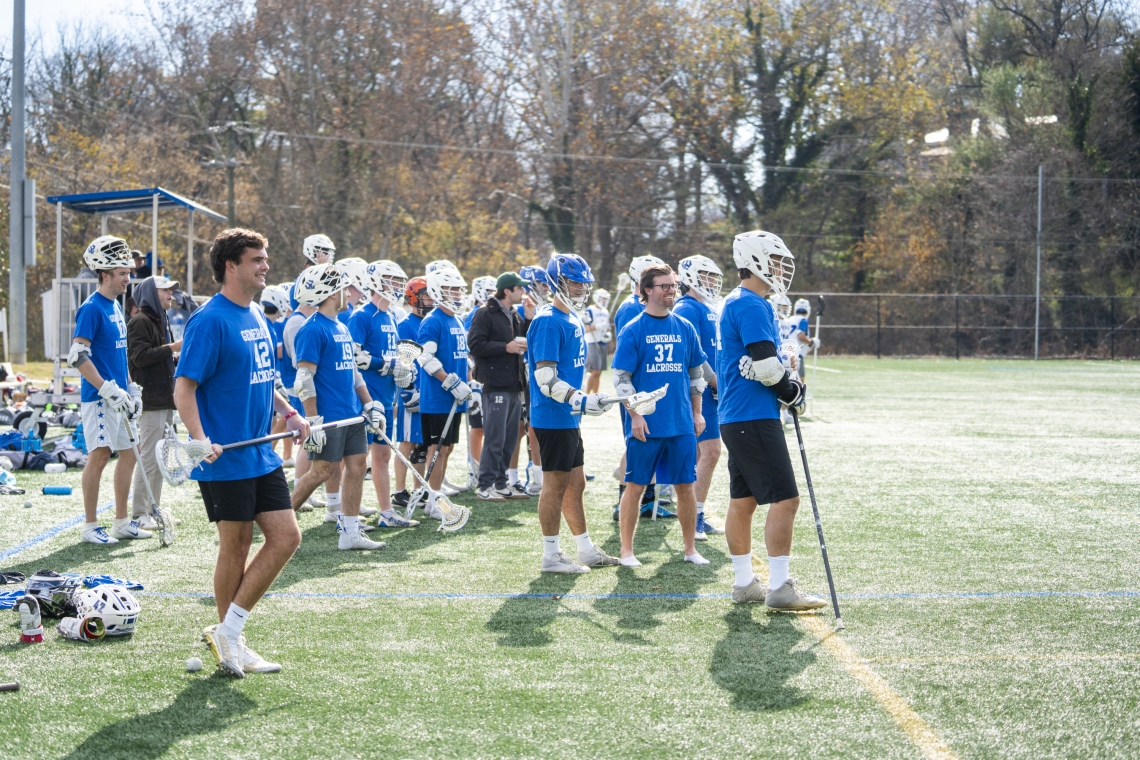 Alumni vs. Generals lacrosse game during Young Alumni Weekend