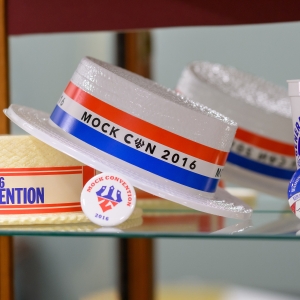 Mock Con&#039;s memorabilia on display in Special Collections.