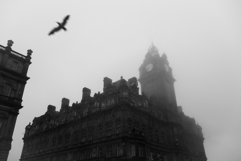 Doty captured part of the skyline in Edinburgh, Scotland.