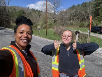 Emma_and_Karena_first_field_day_super_lost-350x263 Unearthing Answers