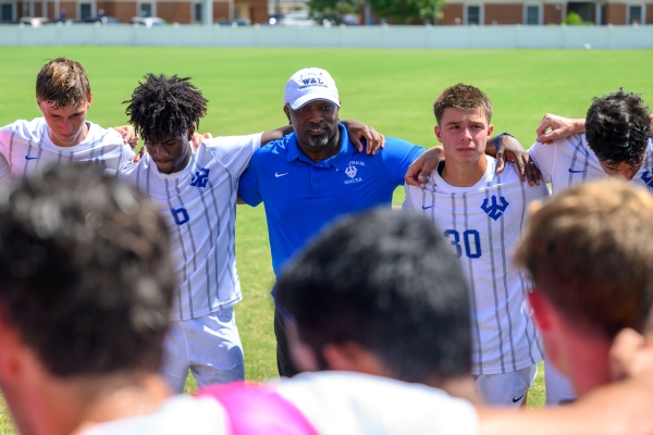 SOC09042024_034-600x400 Lumumba Shabazz Selected as Old Dominion Athletic Conference Men’s Soccer Coach of the Year