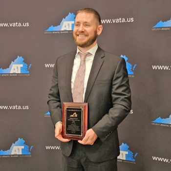 Josh-Williamson-350x350 Josh Williamson Receives the VATA College/University Athletic Trainer of the Year Award