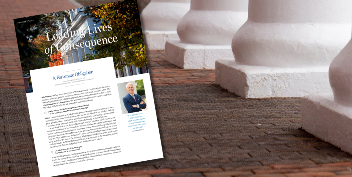 Leading Lives of Consequence Newsletter | Issue 1