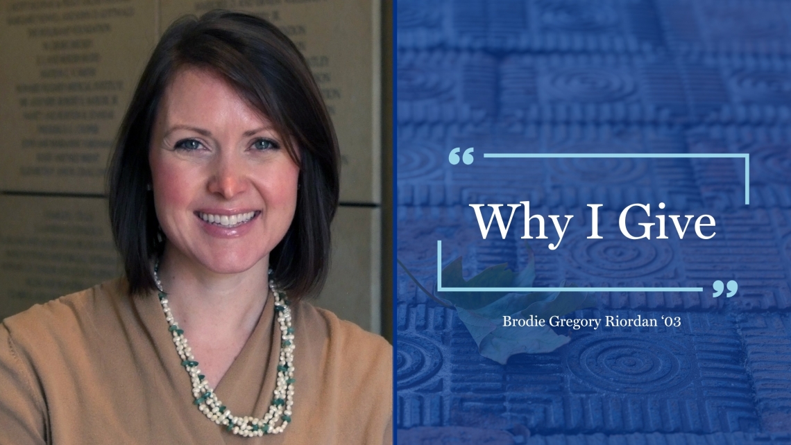 Why I Give