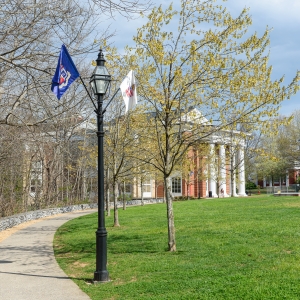 Campus walkways in springtime. Photo by Ryan Doty ’26