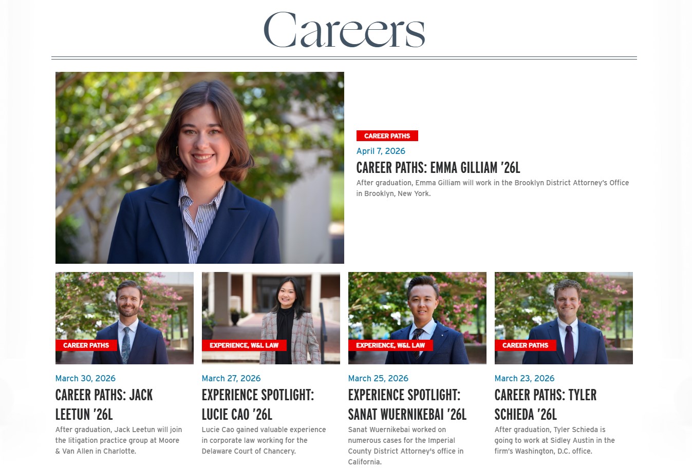 outcomesfeature W&L Law Releases 2025 Graduate Employment Report