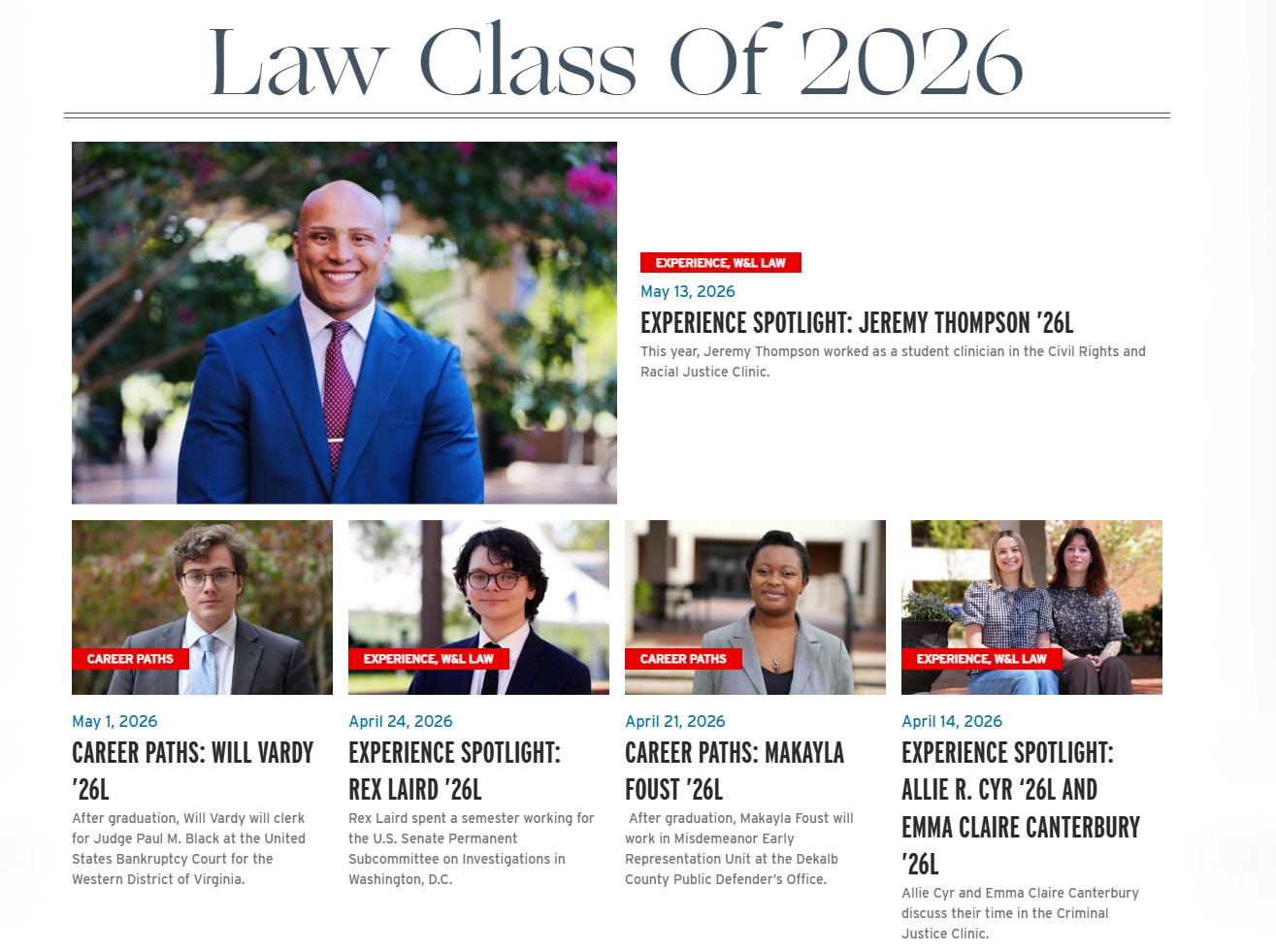 lawclassof2026 School of Law Honors Graduates at 2026 Commencement Ceremony